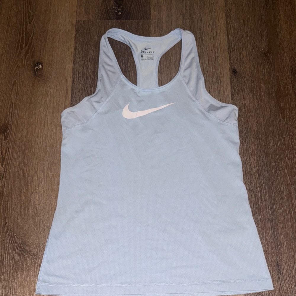 Nike Women's Sky Blue Racerback Tank Top
